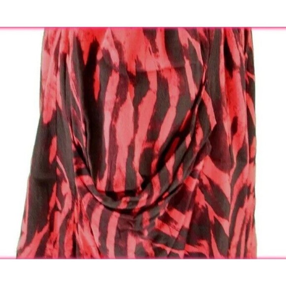 Diesel Red And Black Mini Dress With Pockets XXS 100% Viscose - Picture 4 of 11